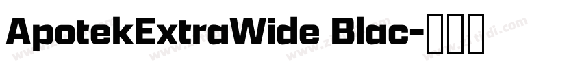 ApotekExtraWide Blac字体转换